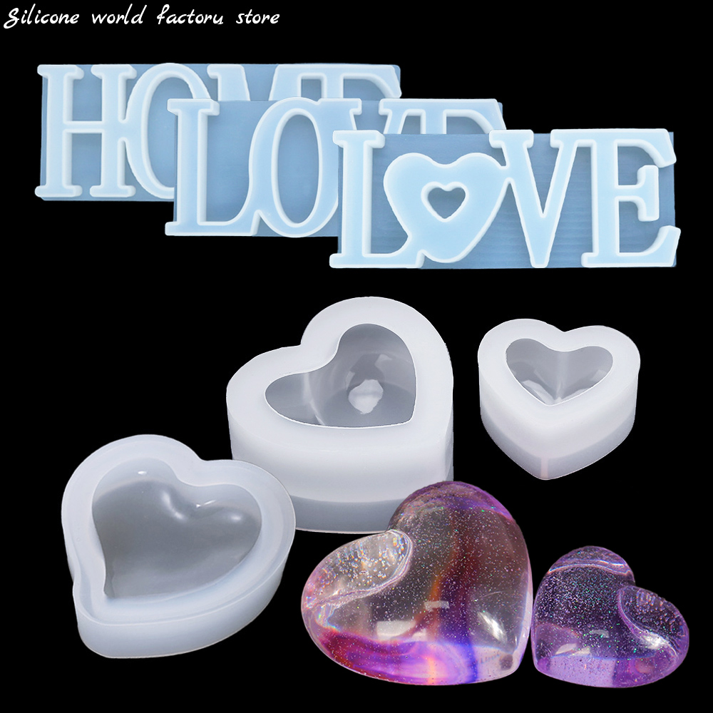 실리콘 월드 3D 하트 캔들 실리콘 몰드 글자 에폭시  - Resin Art Alphabet 리뷰 및 가격