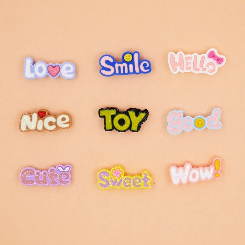 귀여운 플랫 백 와우 행운의 아기 편지 송진 카보숑 스 - Resin Art Alphabet 리뷰 및 가격