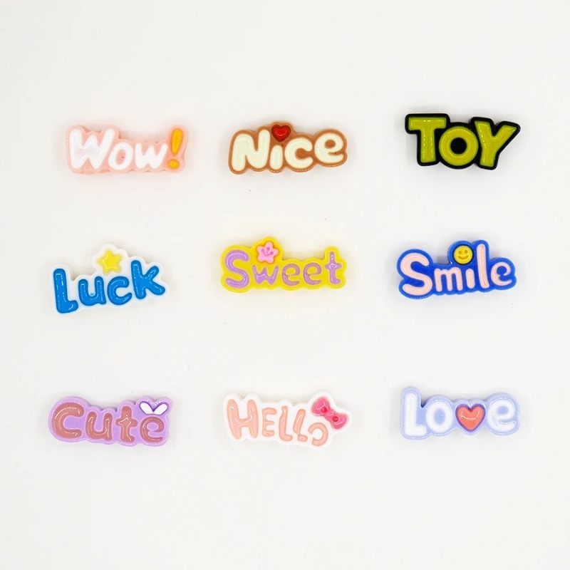 귀여운 플랫 백 와우 행운의 아기 편지 송진 카보숑 스 - Resin Art Alphabet 리뷰 및 가격